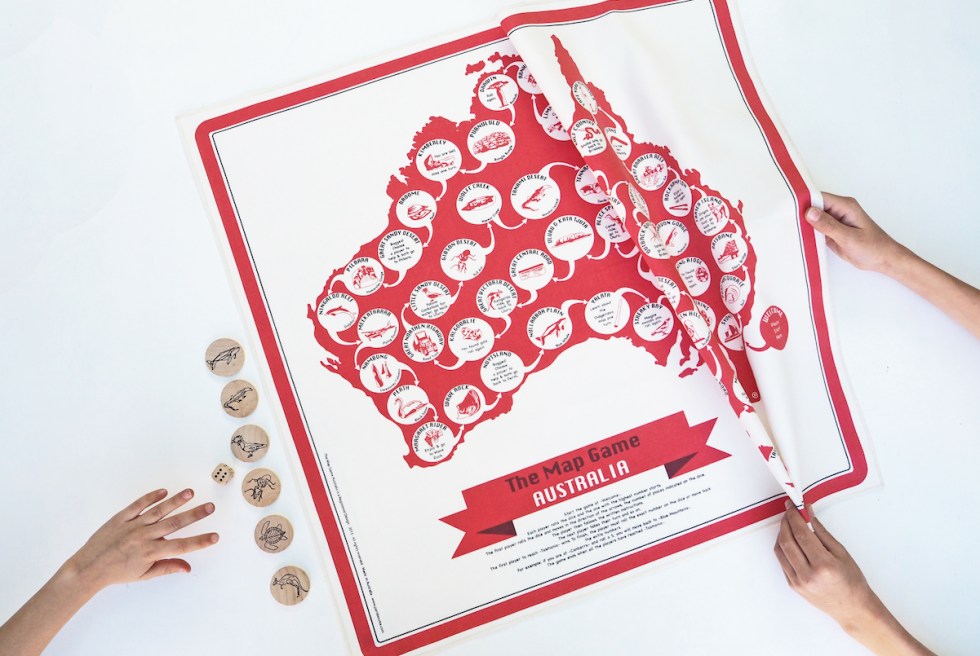 The Map Game in frankie magazine